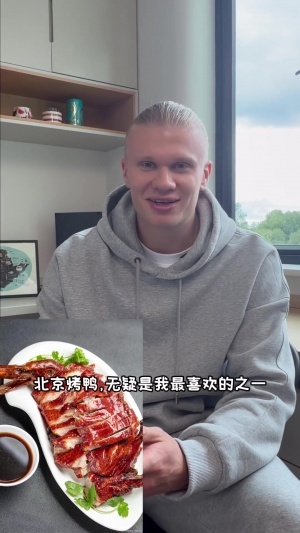 西班牙vs沙特阿拉伯-4-哈兰德云点评中国美食：烤鸭、叉烧、宫保鸡丁、肠粉、西红柿炒蛋