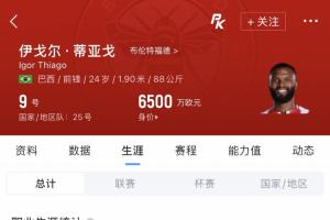 世界杯_伊拉克vs挪威-蜂王世界杯首秀！伊戈尔·蒂亚戈英超38场22球，但3月才巴西首秀
