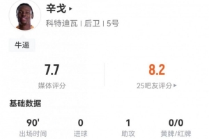 美国vs巴拉圭-11-一条龙奔袭！辛戈本场1助攻+6解围3拦截+4长传全成功+7对抗5成功