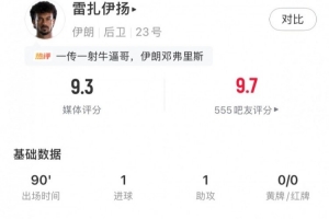 突尼斯vs日本-6-带刀后卫，雷扎伊扬全场数据：1射1传+3关键传球+4抢断，评分9.3